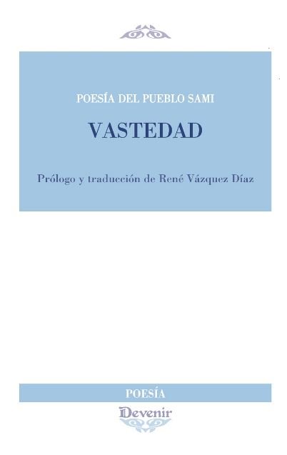 Vastedad, de Vázquez Díaz, René | portada del libro