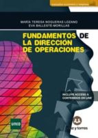 Fundamentos de la Dirección de Operaciones, de María Teresa Nogueras Lozano | portada del libro