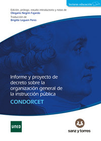 Informe y proyecto de decreto sobre la organización general de la instrucción pública, de Marques de Condorcet | portada del 