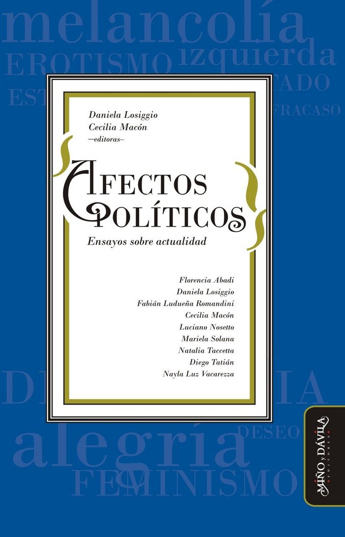 Afectos políticos, de Losiggio (argentina) | portada del libro