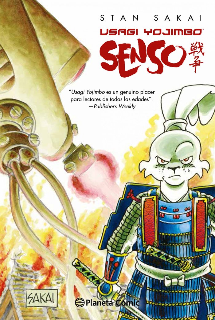 Usagi Yojimbo Senso, de Sakai | portada del libro