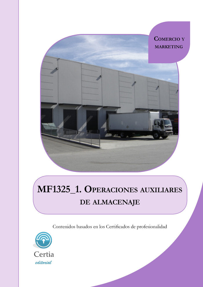 MF1325_1 Operaciones auxiliares de almacenaje, de Castro Estévez | portada del libro