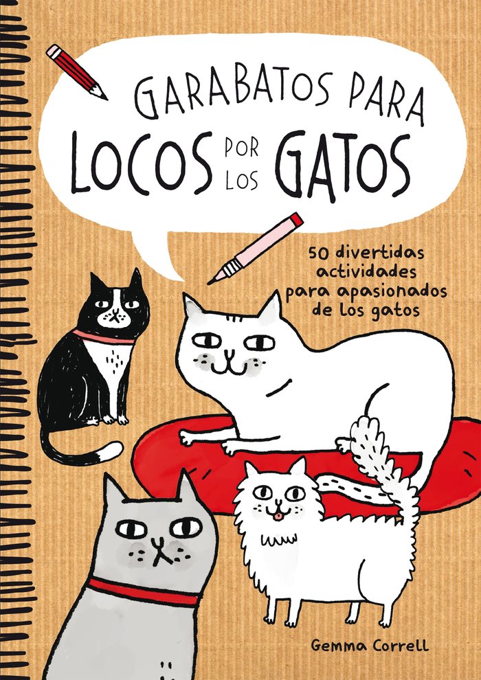 Garabatos para locos por los gatos, de GEMMA CORRELL | portada del libro