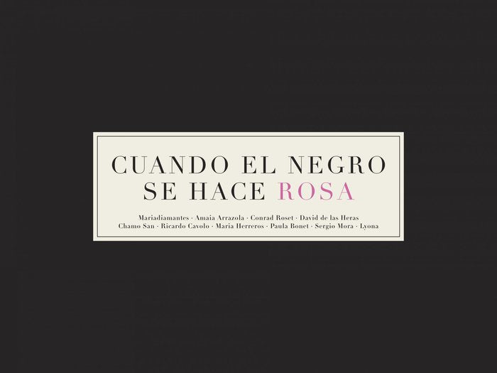 Cuando el negro se hace rosa, de AA. VV. | portada del libro