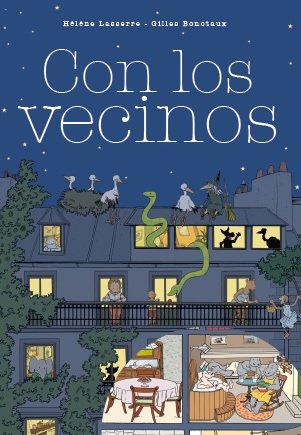 Con los vecinos, de Lasserre, Hélène | portada del libro