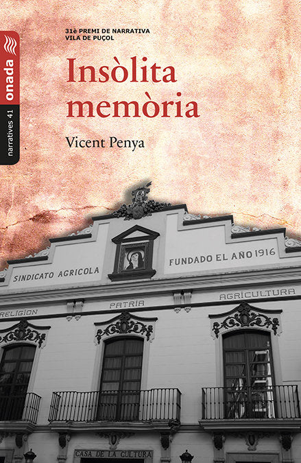 Insòlita memòria, de Penya i Calatayud, Vicent | portada del libro