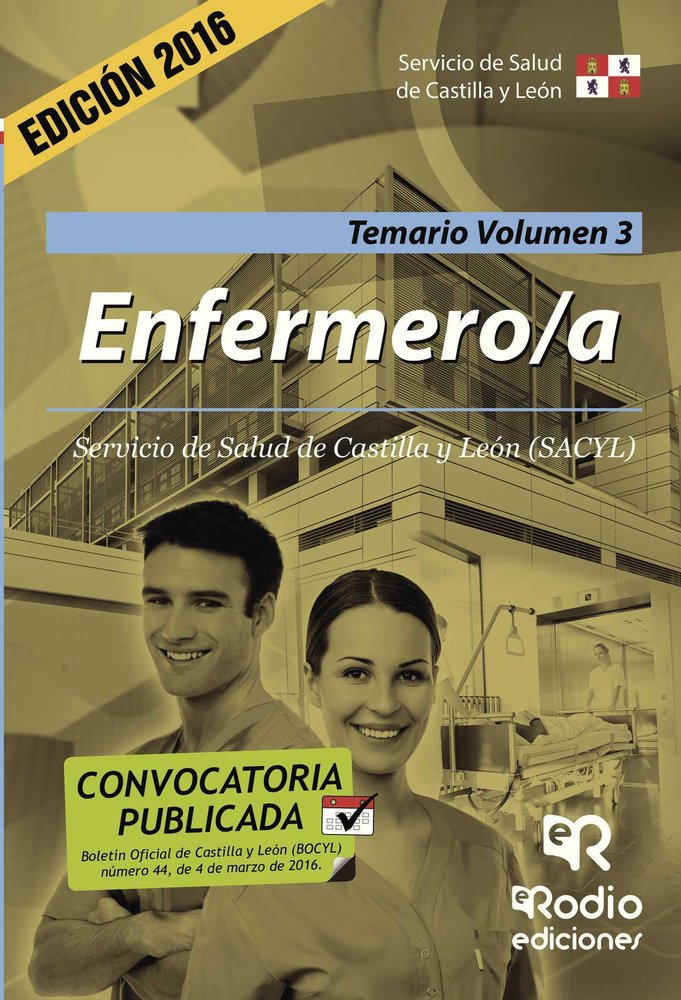 ENFERMERO/A TEMARIO VOLUMEN 3. SERVICIO DE SALUD DE CASTIL | portada del libro