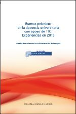 Buenas prácticas en la docencia universitaria con apoyo de TIC. Experiencias en 2015 | portada del libro
