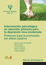 Intervención psicológica en atención primaria para la depresión leve-moderada, de Botella Arbona | portada del libro