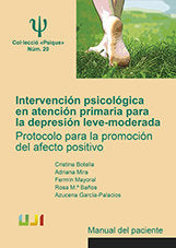 Intervención psicológica en atención primaria para la depresión leve-moderada, de Botella Arbona, Cristina | portada del libr
