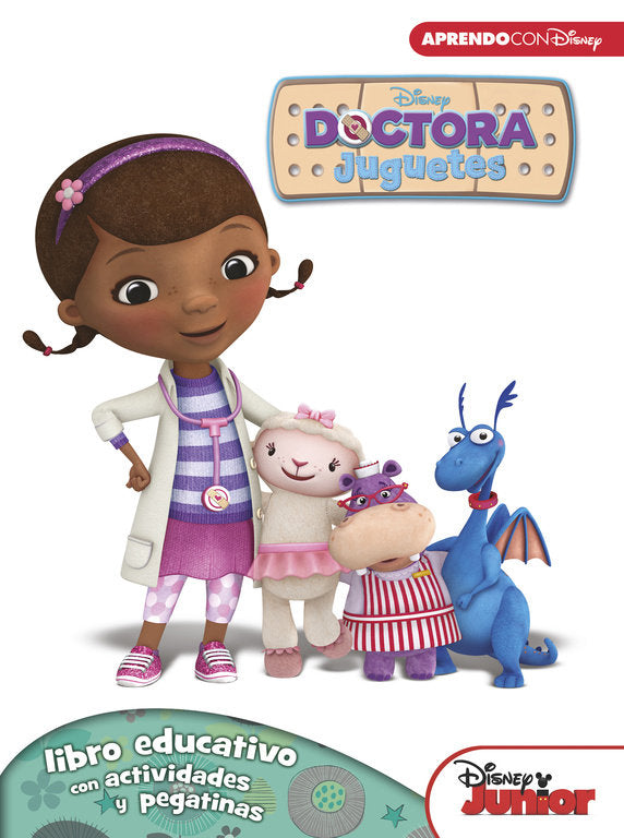 Doctora Juguetes (Libro educativo Disney con actividades y pegatinas), de Disney | portada del libro