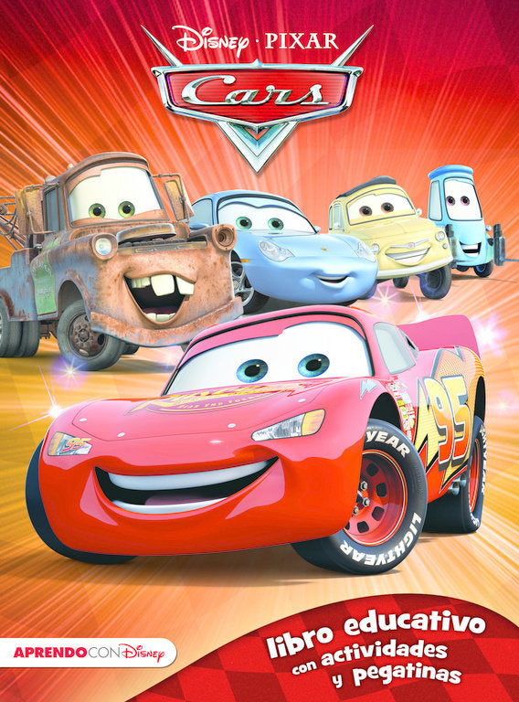 Cars (Libro educativo Disney con actividades y pegatinas), de Disney | portada del libro