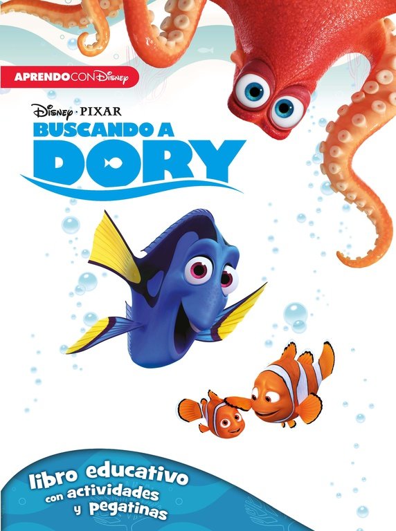Buscando a Dory (Libro educativo Disney con actividades y pegatinas), de Disney | portada del libro