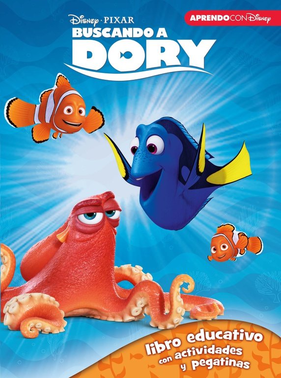 Buscando a Dory (Libro educativo Disney con actividades y pegatinas), de Disney, | portada del libro
