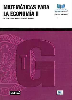 Matemáticas para la Economía Ii, de BELTRÁN CASCALES | portada del libro