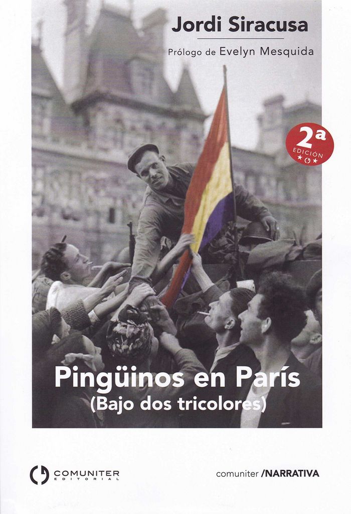 PINGÜINOS EN PARIS (BAJO DOS TRICOLORES), de SIRACUSA | portada del libro
