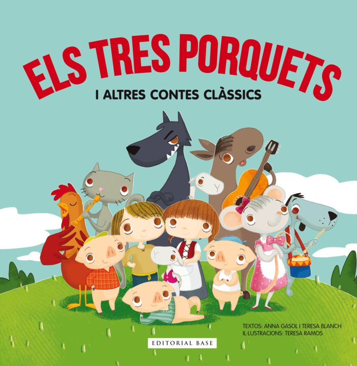 Els tres porquets i altres contes clàssics, de Gasol, Anna | portada del libro