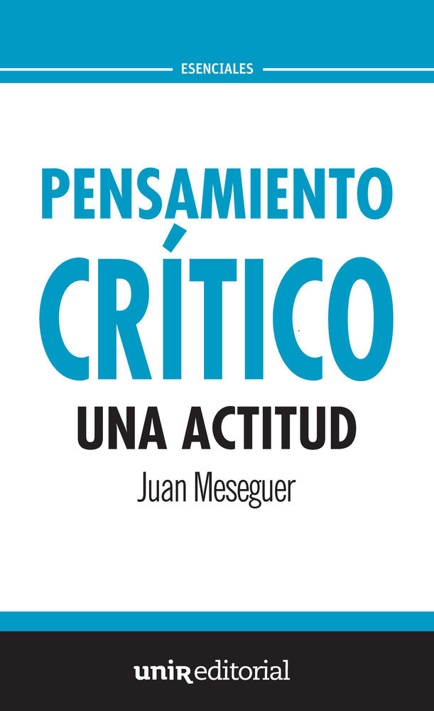 Pensamiento crítico: una actitud, de Meseguer Velasco, Juan | portada del libro