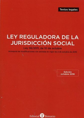 Ley Reguladora de la Jurisdicción Social, de Editorial Bomarzo | portada del libro