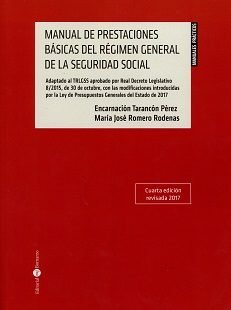 Manual de Prestaciones Básicas del Régimen General de la Seguridad Sociall, de Tarancón Pérez, Encarna | portada del libro