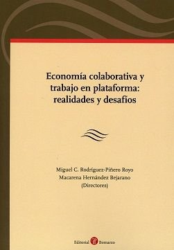 Economía colaborativa y trabajo en plataforma: realidades y desafíos | portada del libro