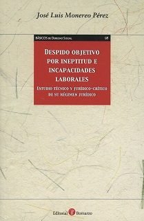 Despido objetivo por ineptitud e incapacidades laborales, de Monereo Pérez | portada del libro