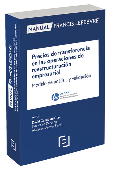 Manual Precios de transferencia en las operaciones de reestructuración empresarial | portada del libro