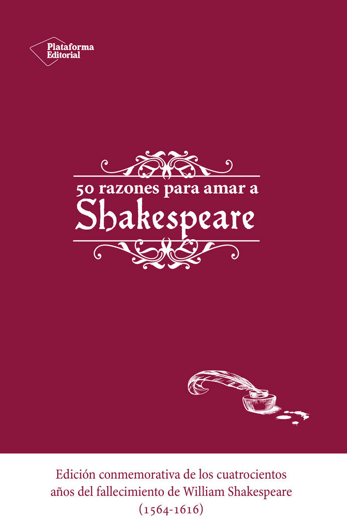 Cincuenta razones para amar a Shakespeare, de SHAKESPEARE WIL | portada del libro