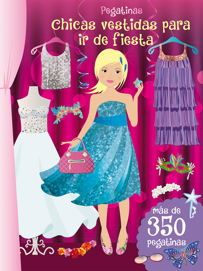 Pegatinas - Chicas vestidas para ir de fiesta, de Varios autores | portada del libro