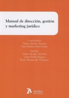 Manual de dirección, gestión y marketing jurídico | portada del libro