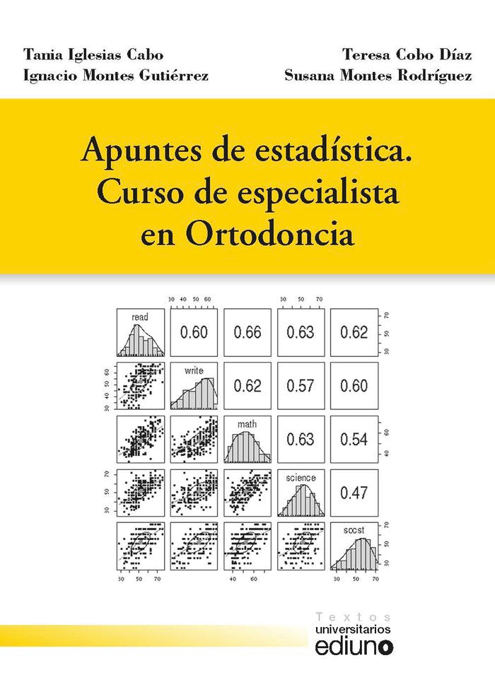 Apuntes de estadística. Curso de especialista en ortodoncia, de Iglesias Cabo | portada del libro
