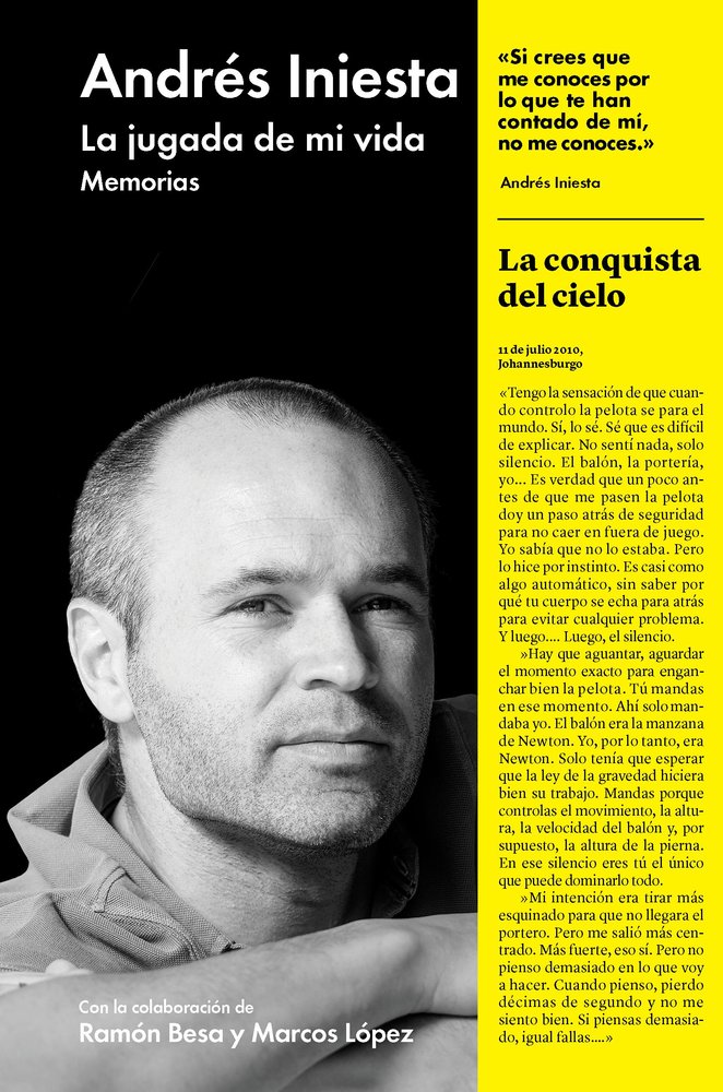 La jugada de mi vida, de Iniesta | portada del libro