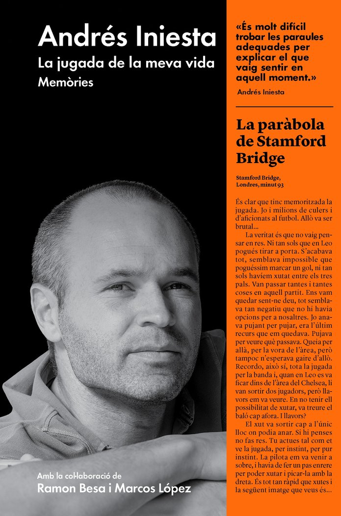 La jugada de la meva vida, de Iniesta, Andrés | portada del libro