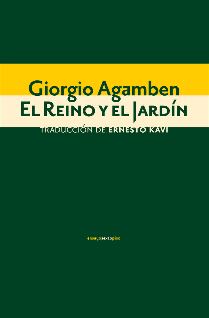 El Reino y el Jardín, de Agamben, Giorgio | portada del libro