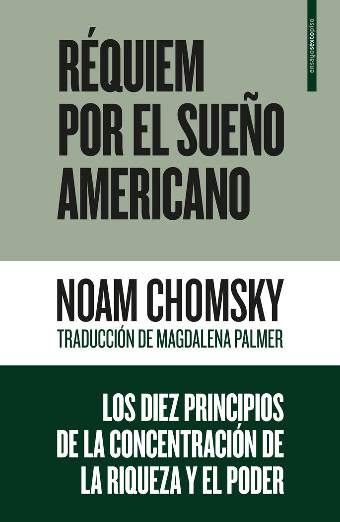 Réquiem por el sueño americano, de Chomsky, Noam | portada del libro
