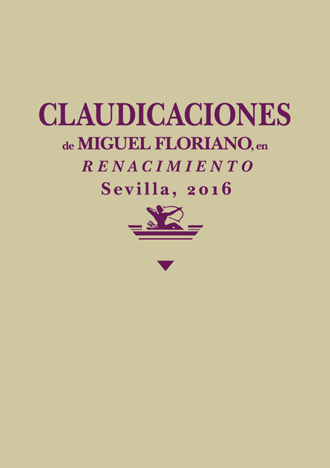 Claudicaciones, de Floriano, Miguel | portada del libro