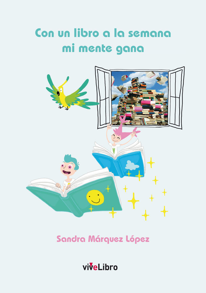 Con un libro a la semana mi mente gana, de Márquez López, Sandra | portada del libro
