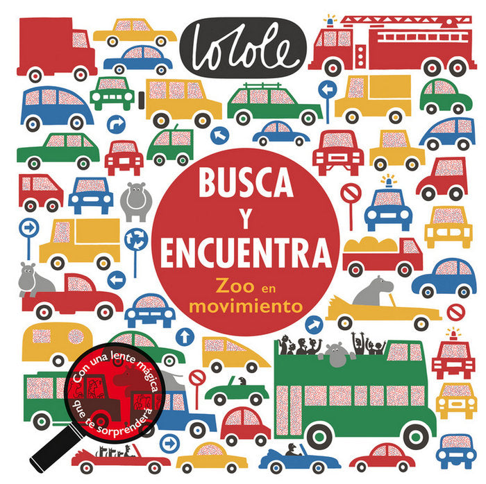 Busca y encuentra. Zoo en movimiento, de Cole | portada del libro