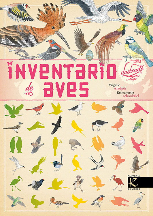 Inventario ilustrado de aves, de Aladjidi, Virginie | portada del libro