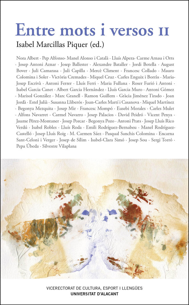 Entre mots i versos II, de Marcillas Piquer, Isabel | portada del libro
