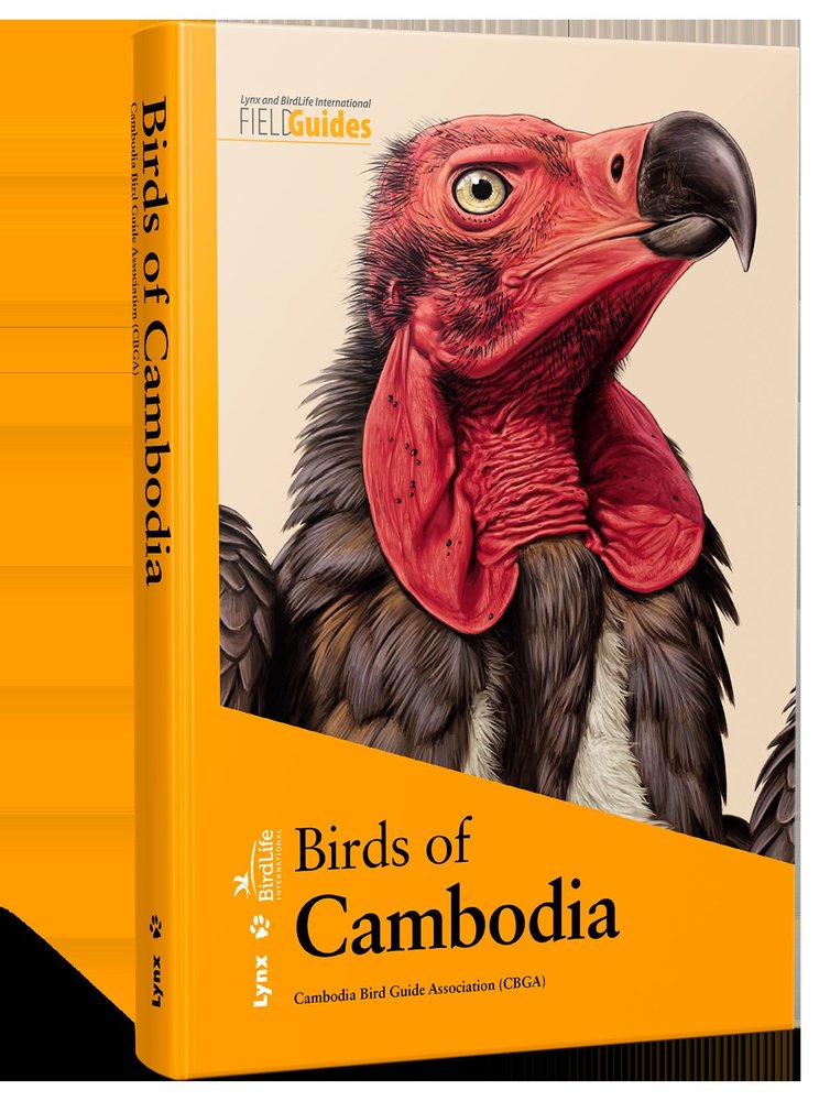 Birds of Cambodia, de Cambodia Bird Guide Association (CBGA) | portada del libro