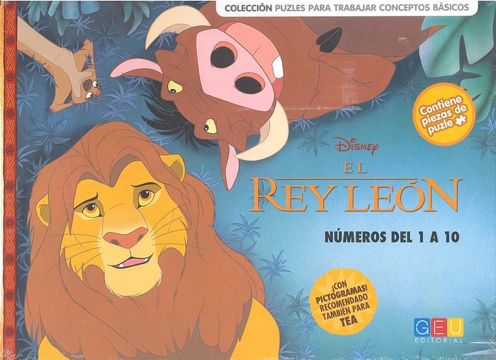 El Rey león. Números del 1 al 10, de DISNEY | portada del libro
