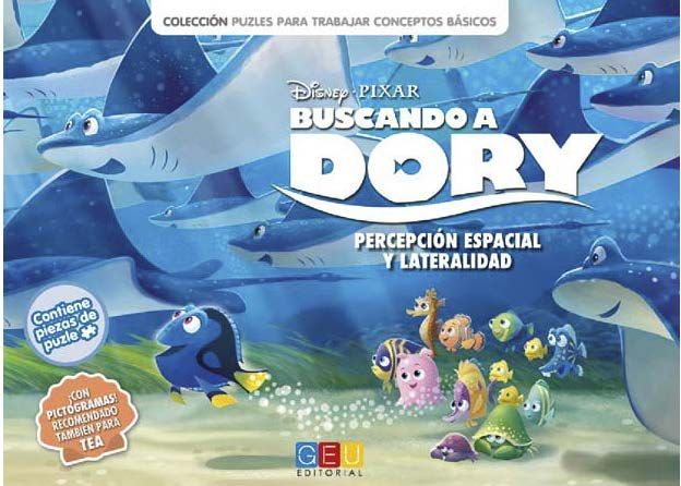 Buscando s Dory. Percepción espacial y lateralidad, de DISNEY | portada del libro