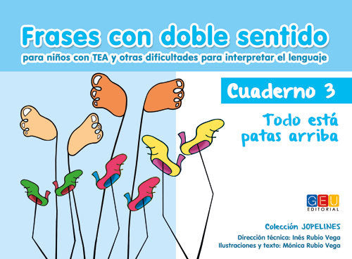 Frases con doble sentido. Cuaderno 3. Todo está patas arriba, de Rubio Vega, Inés | portada del libro
