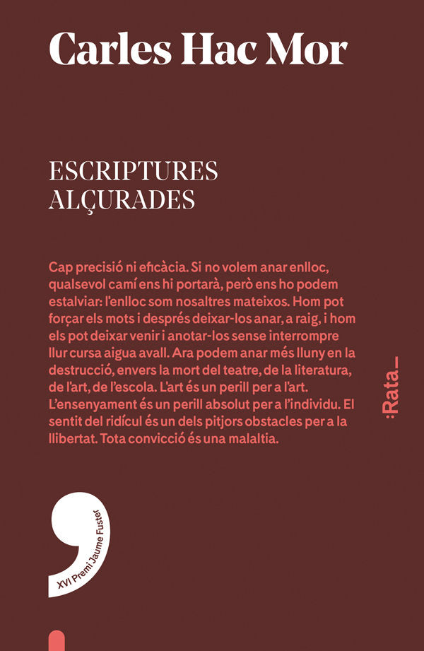 Escriptures alçurades, de Hernández Mor | portada del libro