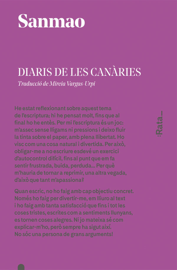 Diaris de les Canàries, de SANMAO | portada del libro