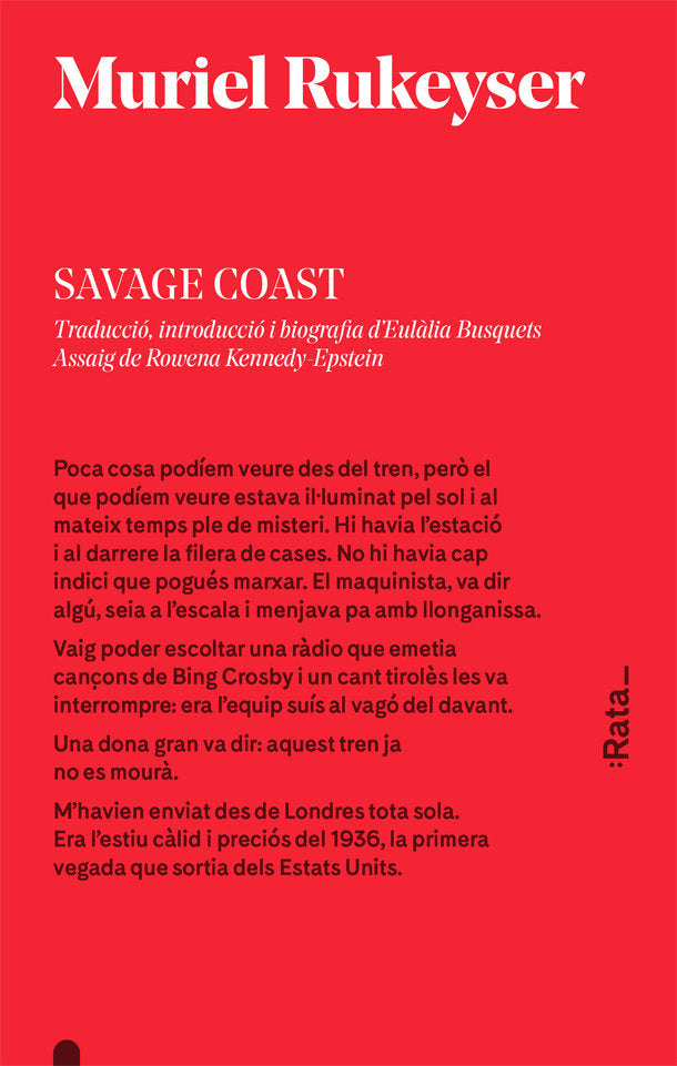 Savage Coast, de Muriel Rukeyser | portada del libro