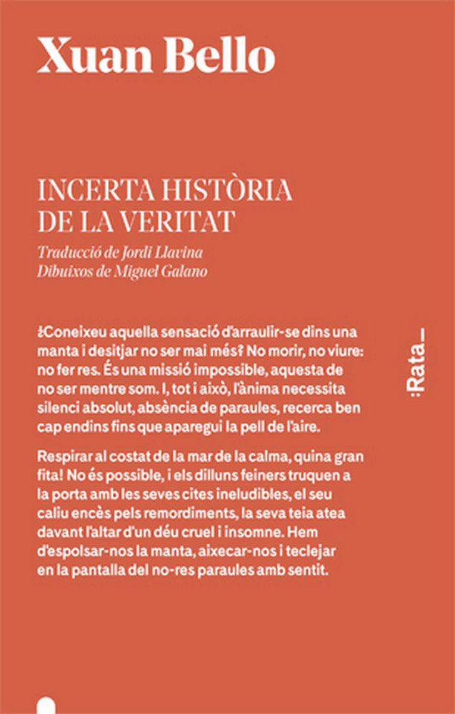 Incerta història de la veritat, de Bello, Xuan | portada del libro