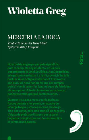 Mercuri a la boca, de Greg | portada del libro