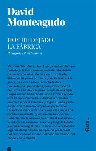 Hoy he dejado la fábrica, de Monteagudo, David | portada del libro